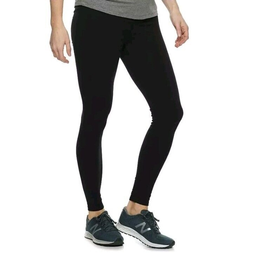 Aglow A:Glow Women's L Maternity Leggings Black‎ Full Fabric Belly Band Stretch